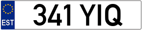 Trailer License Plate